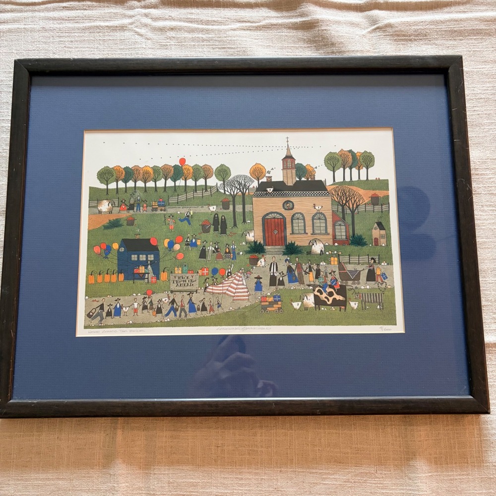 Catherine Grunewald Here Comes The Bride Signed Limited Edition Print 9/500 Folk